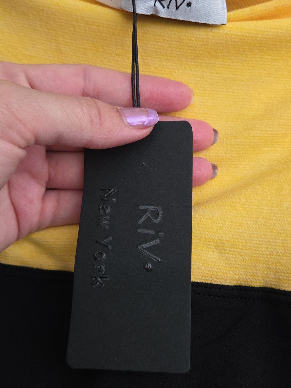 RiV New York Women’s Black High-Rise Stretch Leggings NWT - Picture 4 of 6